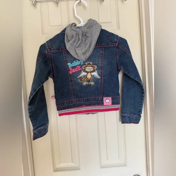 Bobby Jack Denim Zip Up Vintage Jacket Girl’s Small